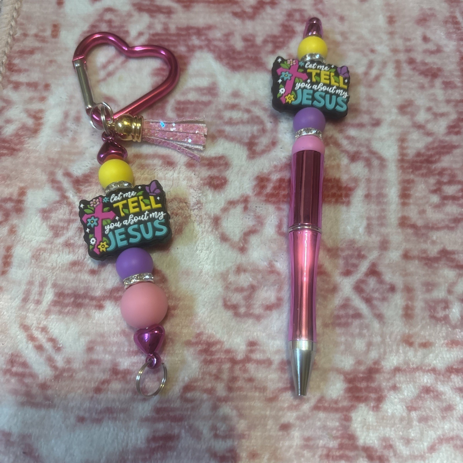 Homemade Pen With Black Ink And Keychain