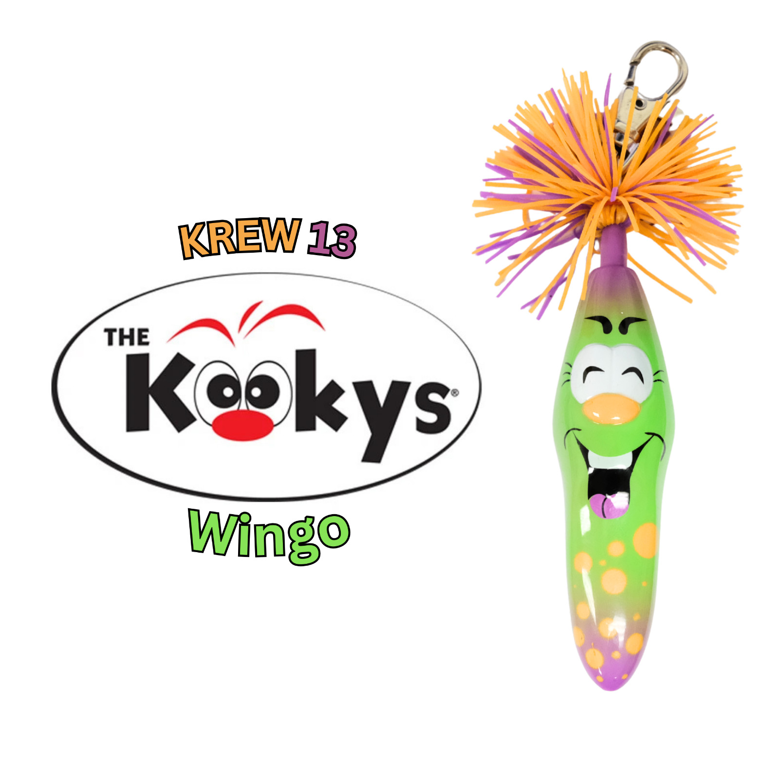 Kooky Klicker Rare Kollectible Key Chain Ball Point Pen | KREW 13 | Wingo