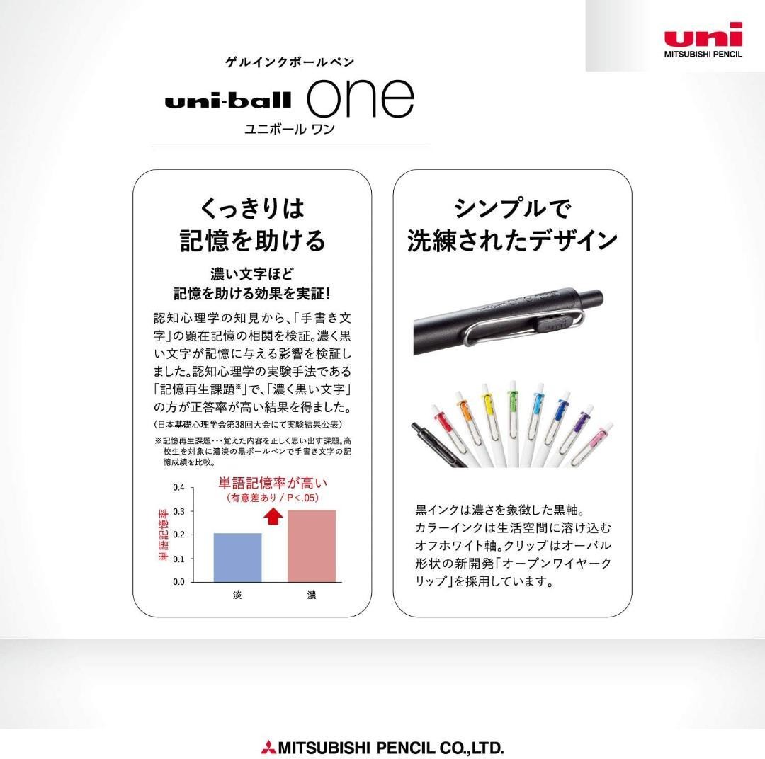 Uniball One 0.38 UMR38S.24 black 10pcs red 10pcs blue 10pcs #eb487c