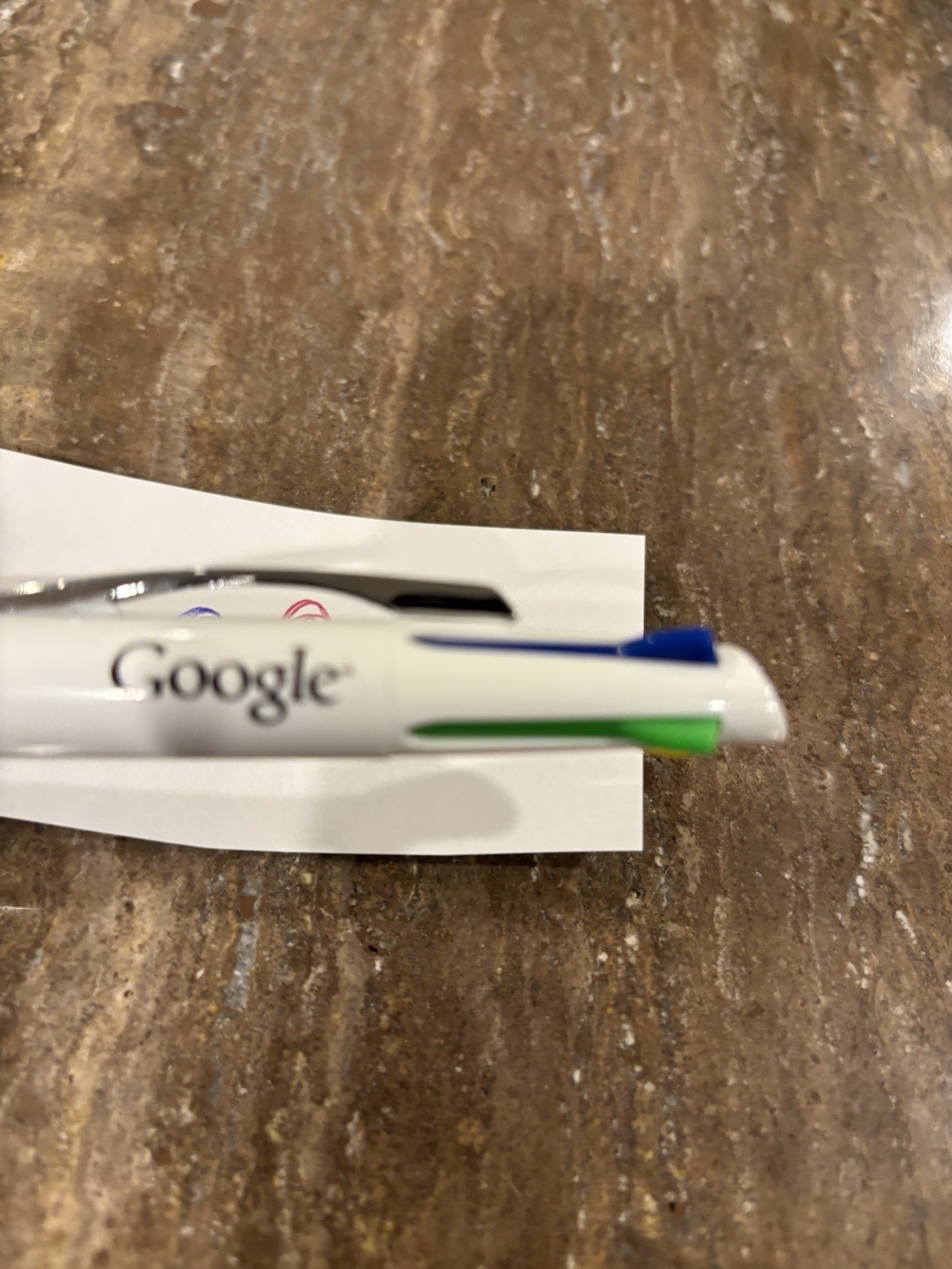 Google branded 4 color pen working!
