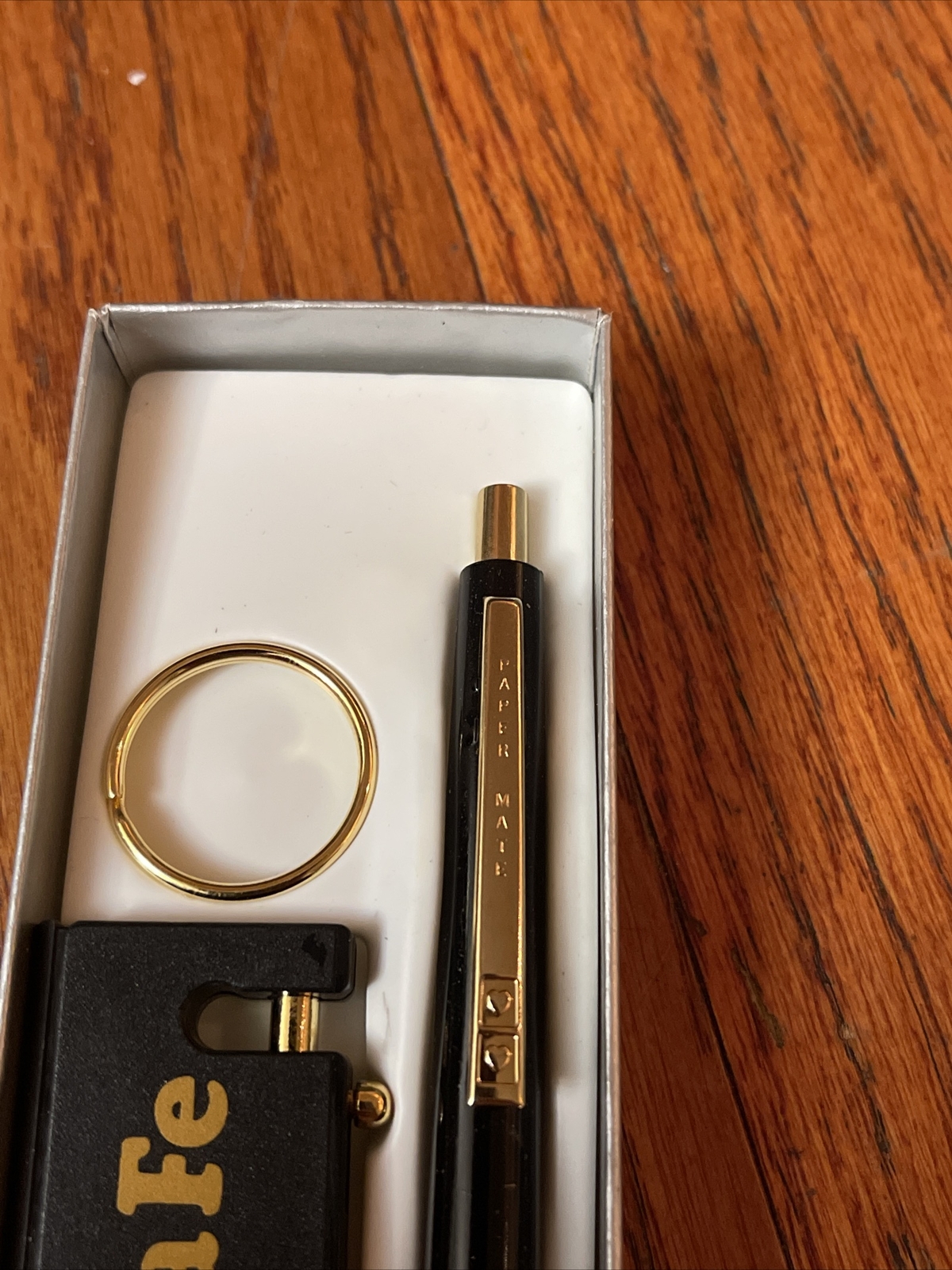 New NOS Vintage Paper Mate Double Heart Santa Fe Railroad Train Pen & Keychain