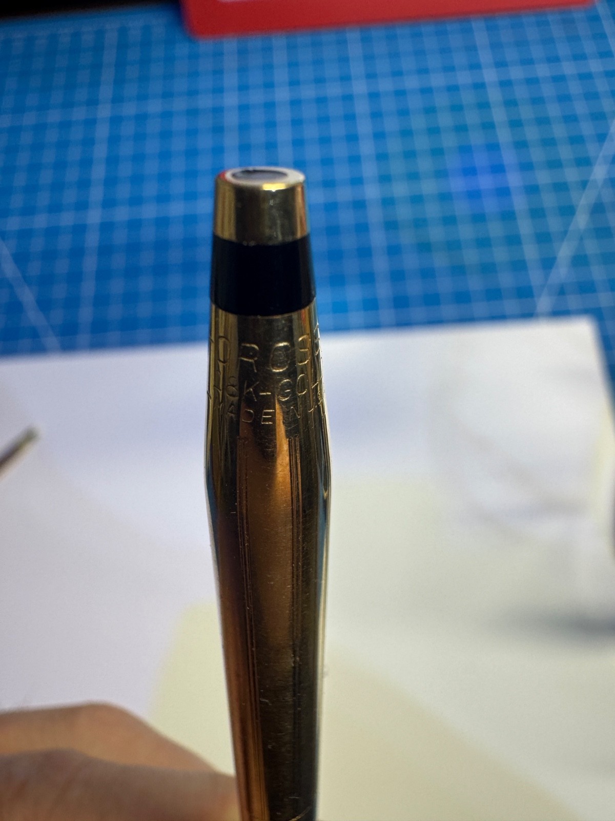 18K Solid Gold 750 Cross Century Ballpoint Pen-Pencil Set Rare Vintage