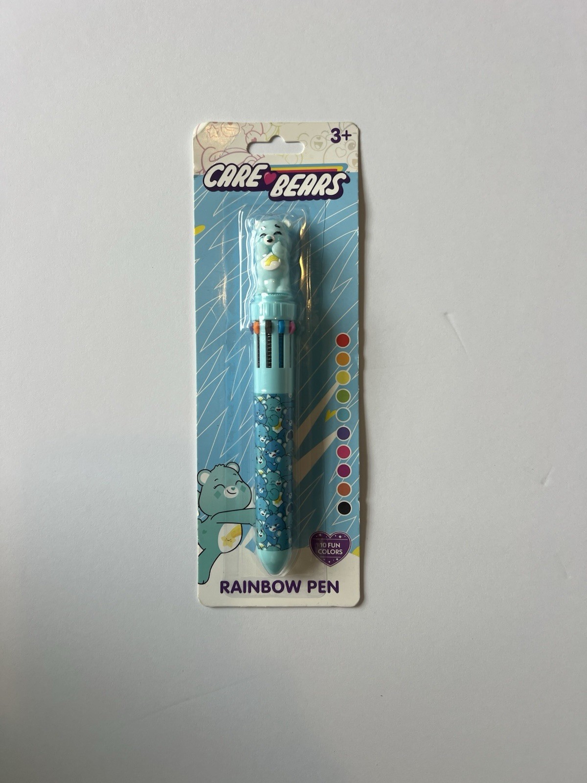 Care Bears Grumpy Bear 10 Color Rainbow Pen New Sealed Blue Multi Color Ink Pen