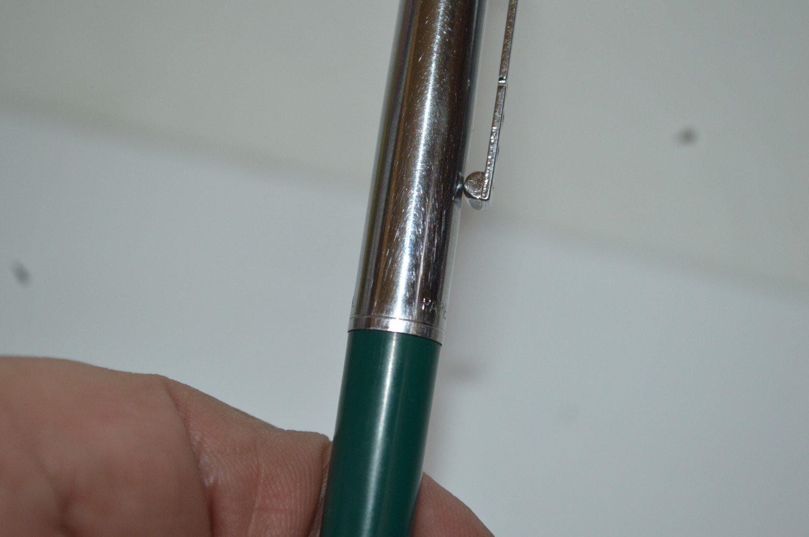 PAPER MATE Profile #2 Regular Grip Ball Pen Dark Green Barrel Made In USA 1990s