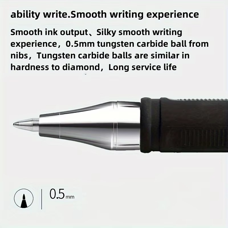20PCS Ball Point Pens BLACK Gel Ink Pen Smooth Writing – 0.5mm Nib – Best Price⚡