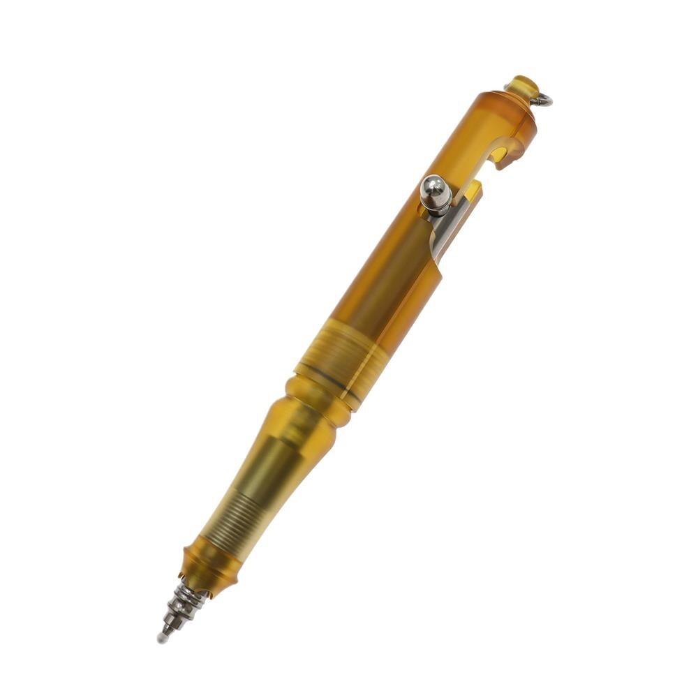 Ultem PEI+Titanium Keychain Ball Pen EDC Mechanical Pen Office Signature Pen 1pc