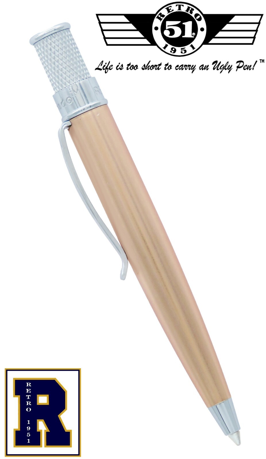 Retro 51 #EBP-2477PK / Copper Elite Series Twist Action Tornado Ballpoint