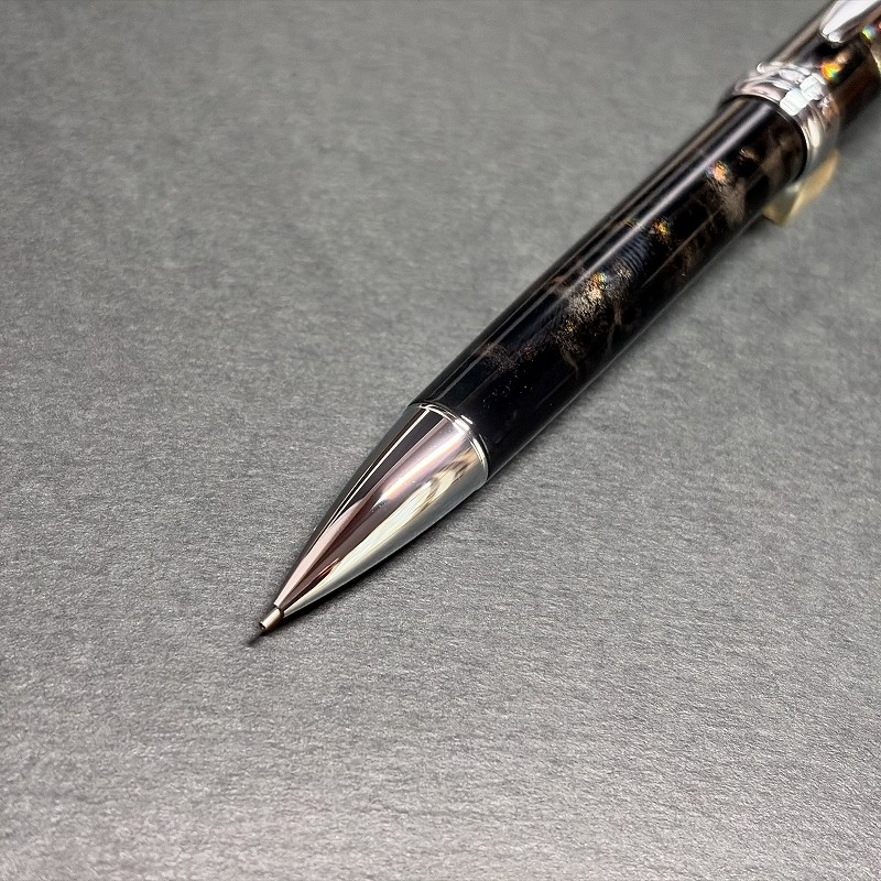 ☆Good condition☆Pentel Lancelot 5 Mechanical Pencil Marble Black/Out of print