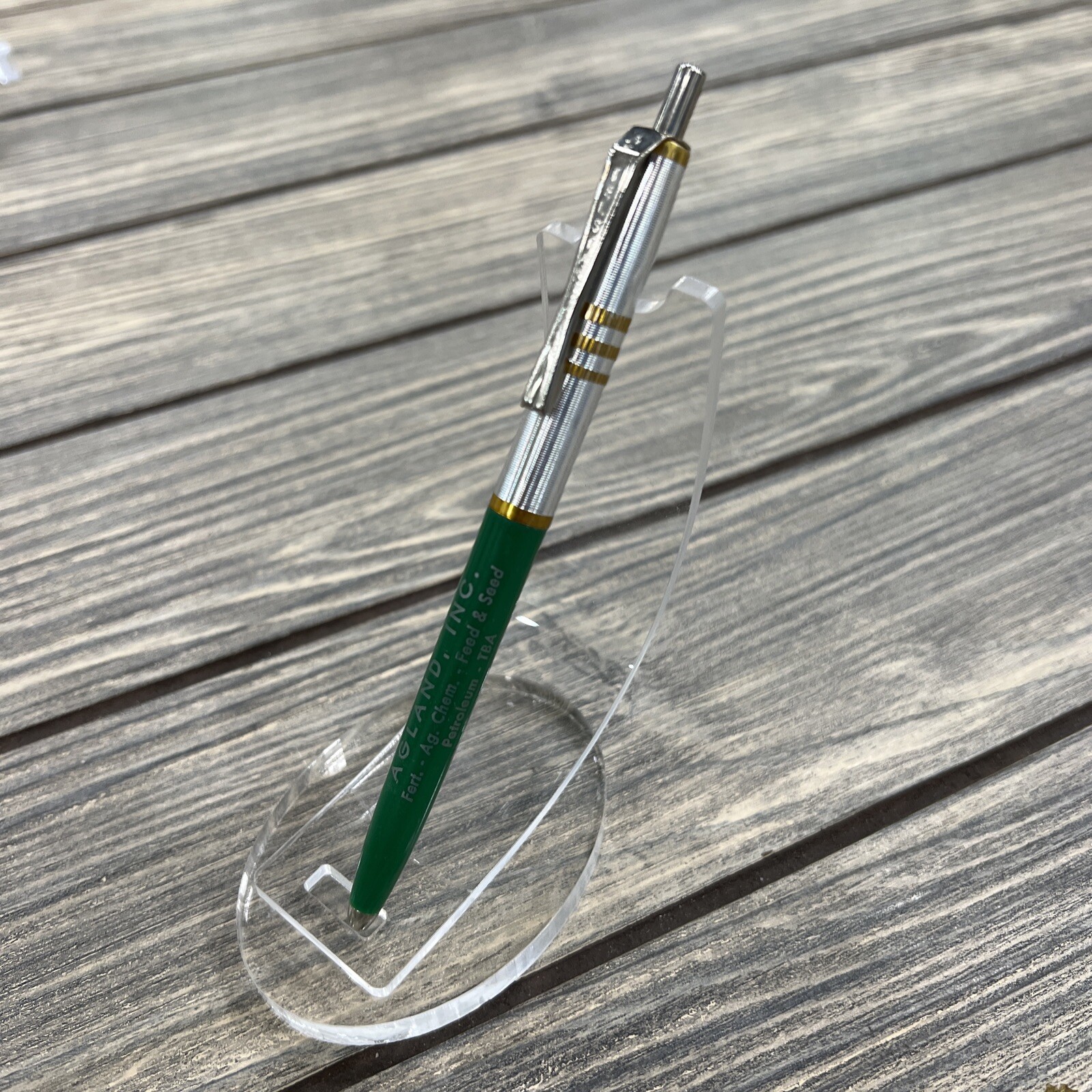 Vintage Agland Inc Feed Seed Eaton Colorado Green Advertisement Pen
