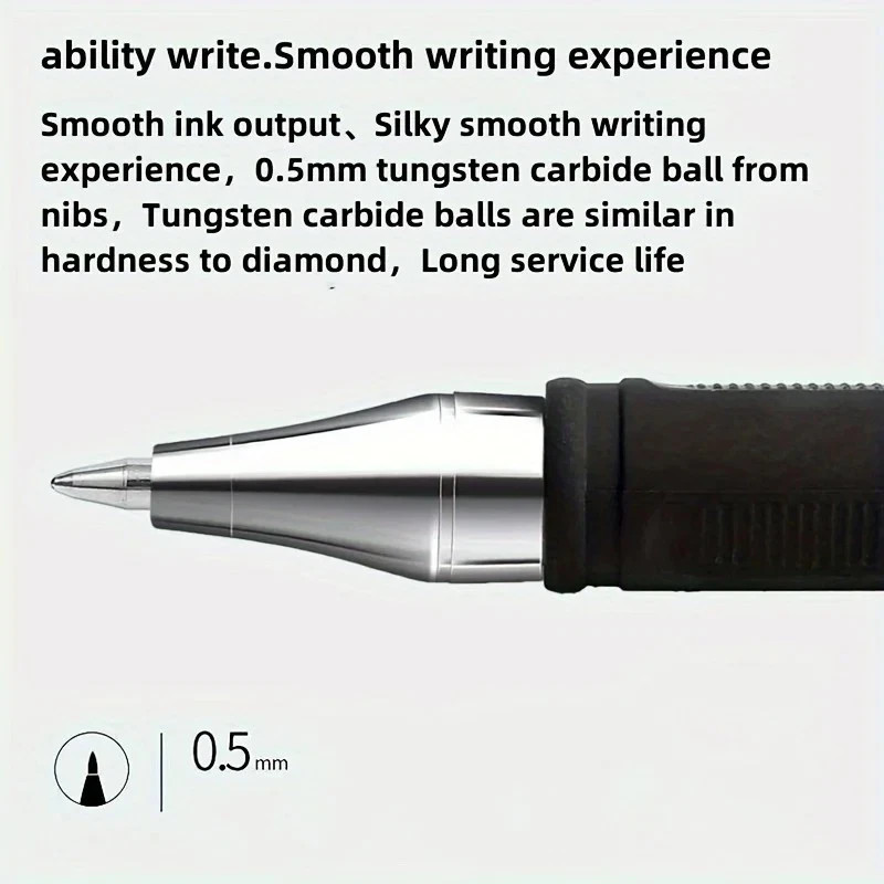 20PCS Ball Point Pens BLACK Gel Ink Pen Smooth Writing – 0.5mm Nib – Best Price