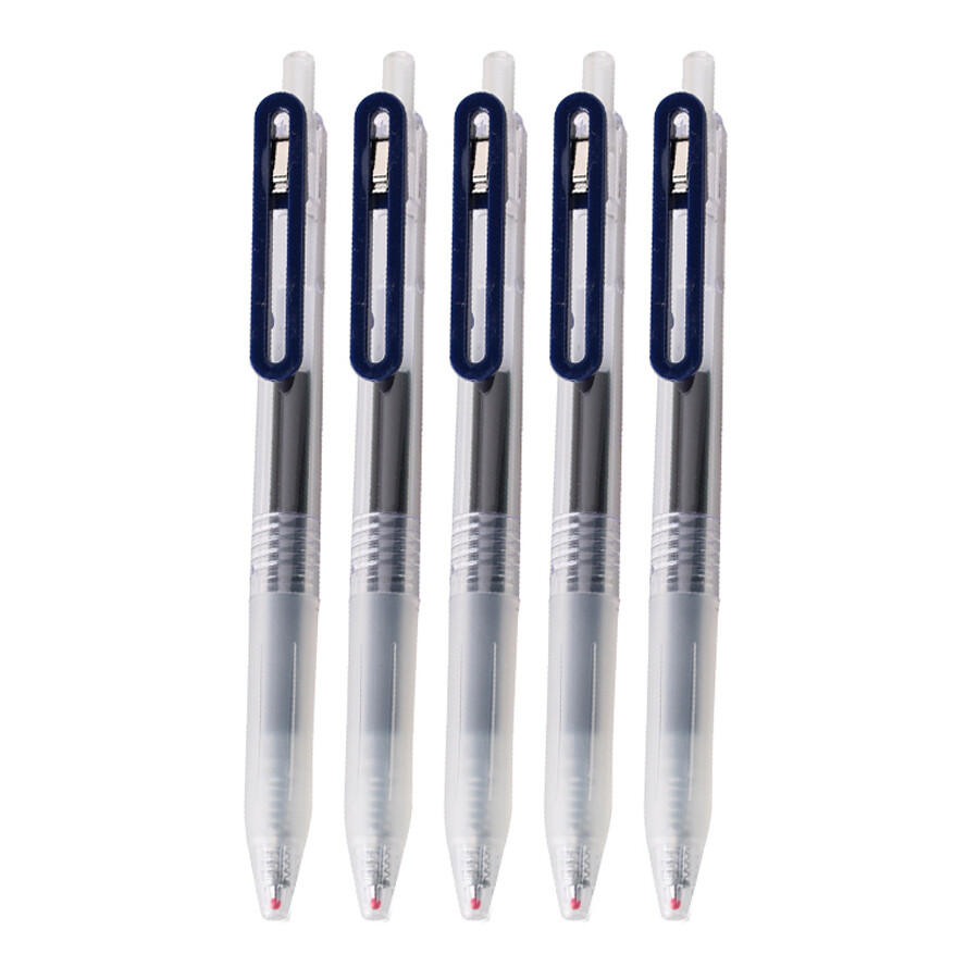 10pcs Original Muji Moma Gel Ink Press pen 0.5mm Office pen Press Ballpoint Pen