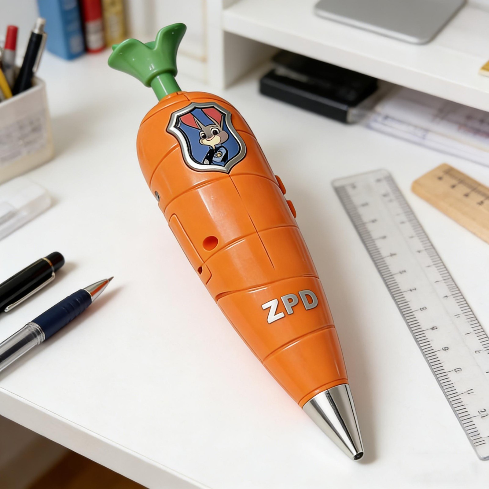 Zootopia 2 Carrot Recorder Pen | Judy & Nick Style for Kids | 60s Mini Recorder