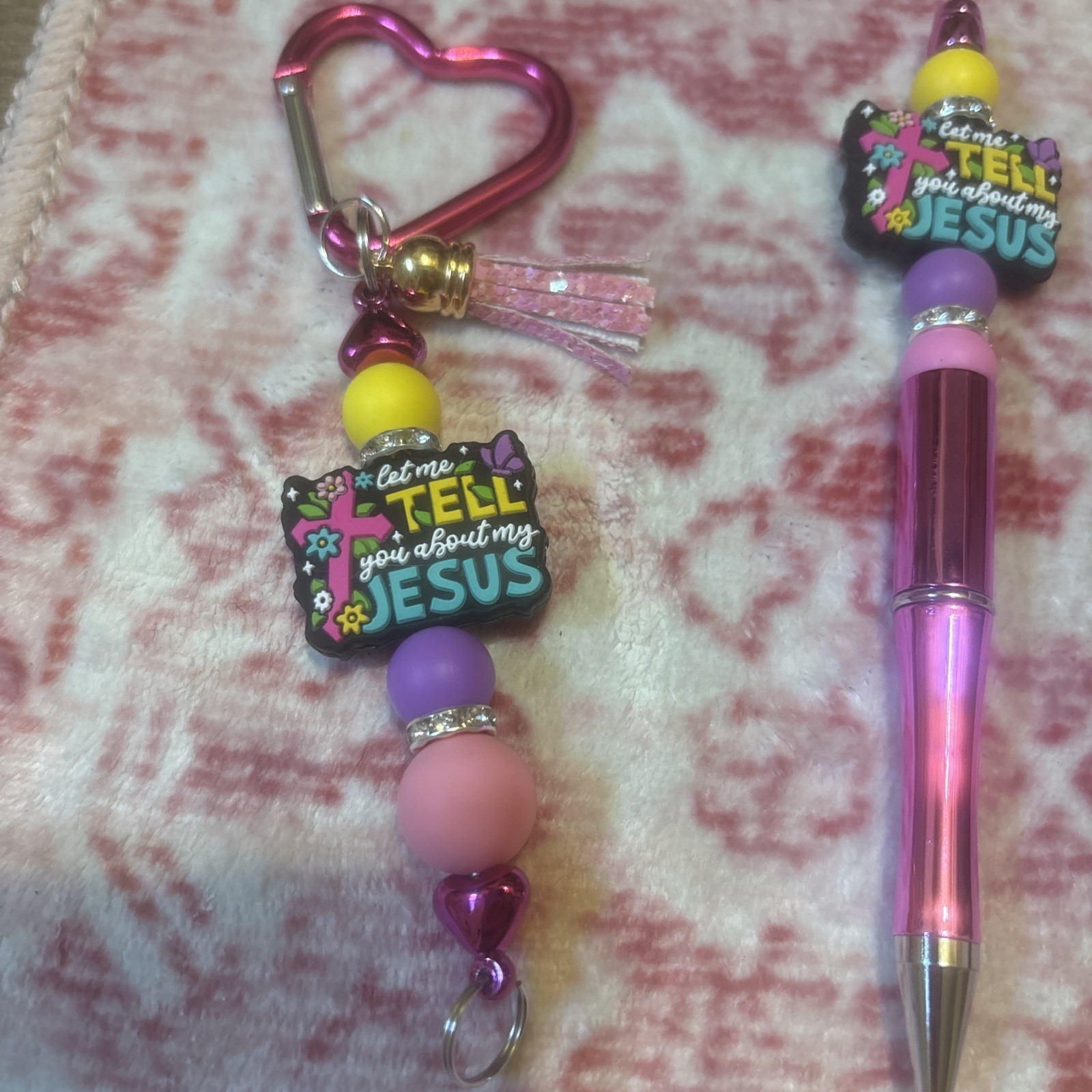 Homemade Pen With Black Ink And Keychain