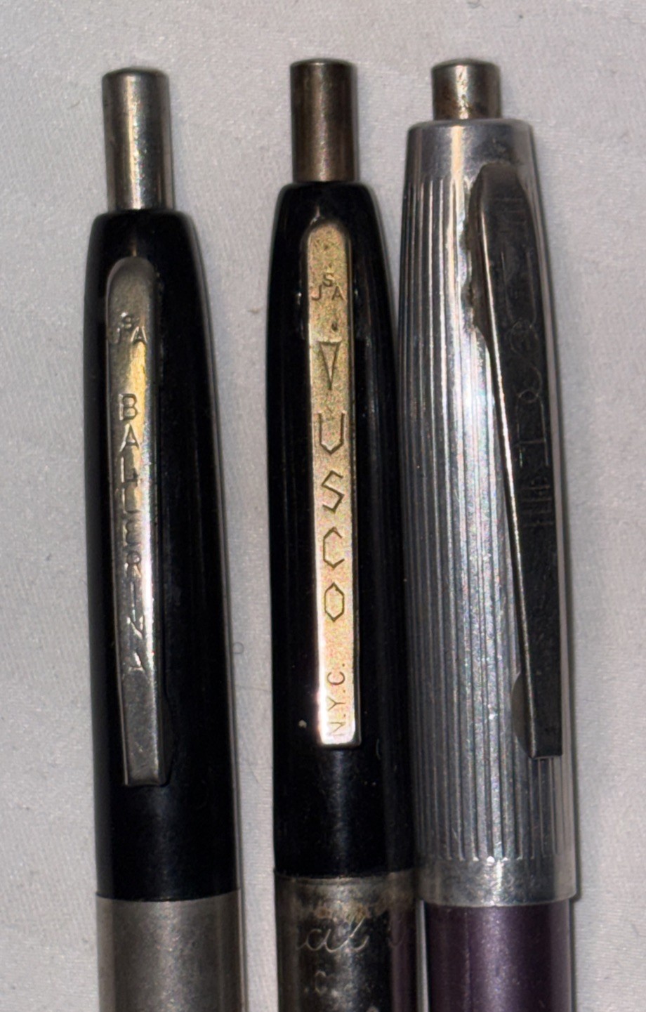 Vintage Ballpoint Pen Lot Parker, Scripto, Ballerina, USCO, All-Rite, Ambassador