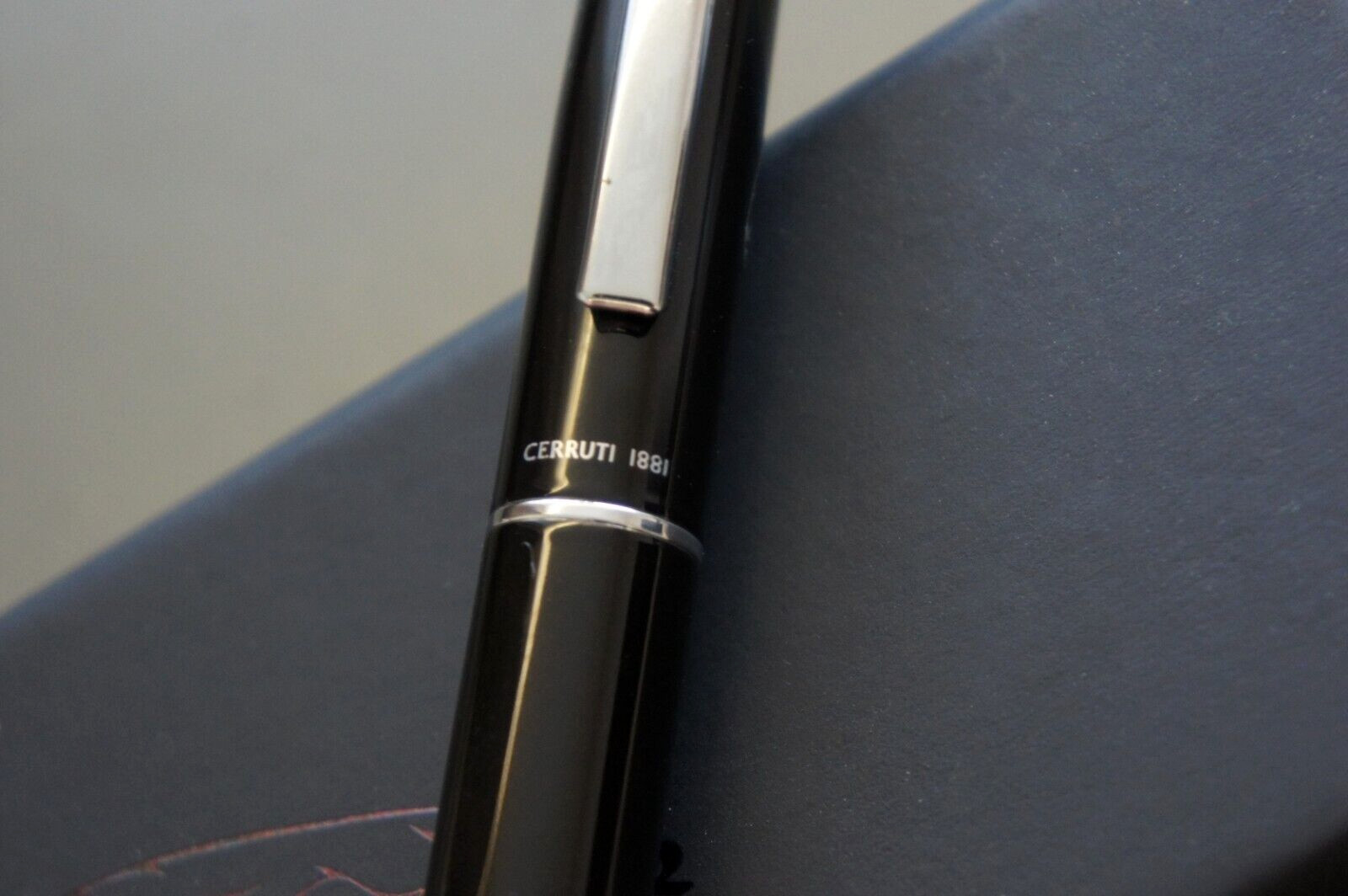 New Porsche Driver’s Selection Black Plastic Signature Ballpoint Roller Ball Pen