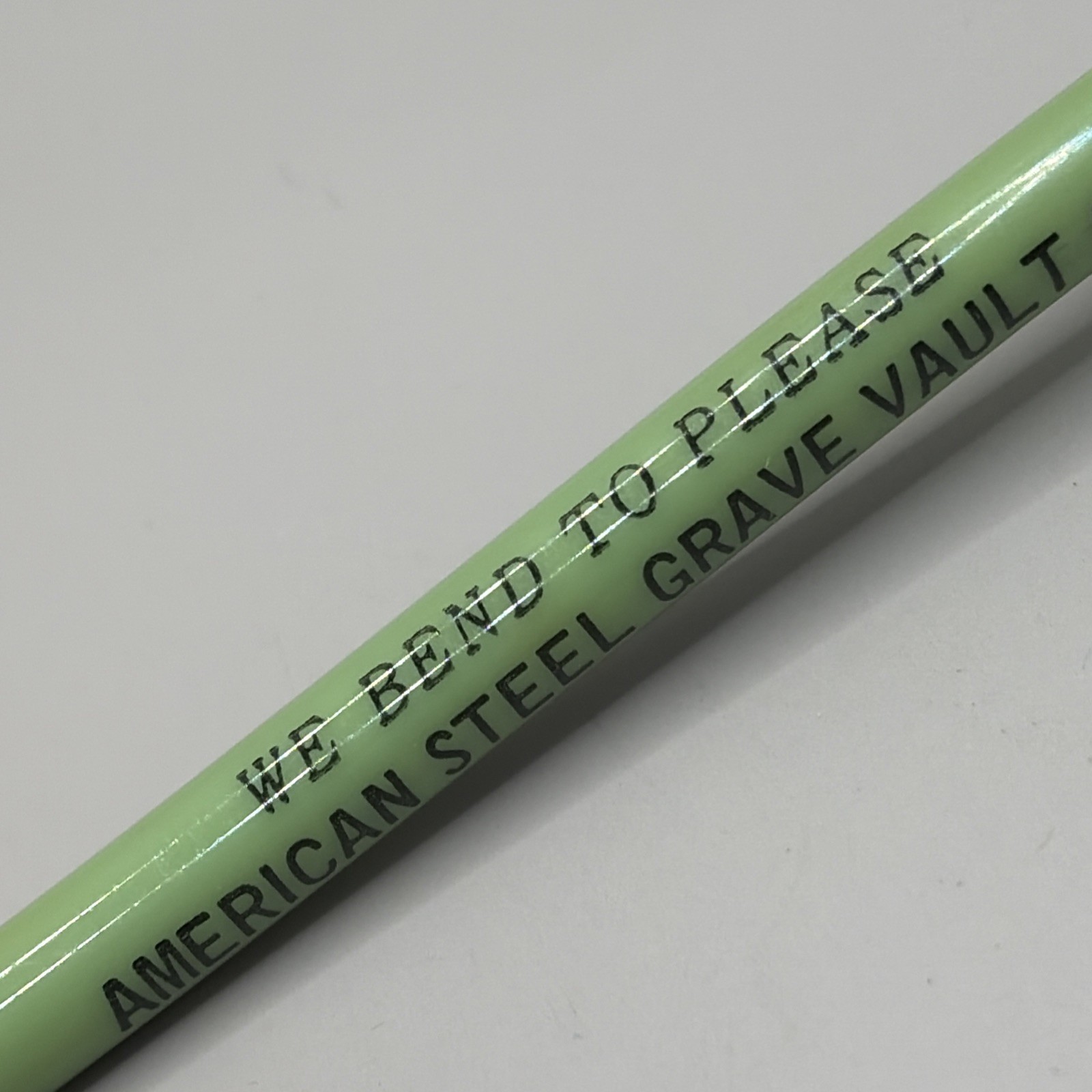 VTG Ballpoint Stick Pen AMERICAN STEEL GRAVE VAULT CO. Galion Ohio OH