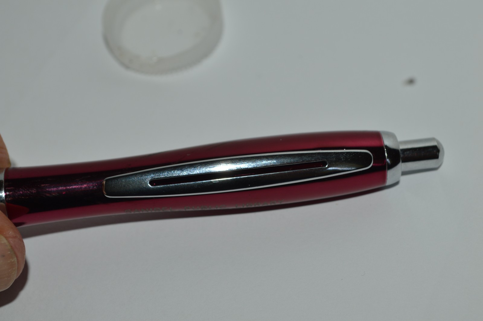 SANIBEL PUBLIC LIBRARY Promotional Ballpoint Pen Ergonomic Grip 1990’s