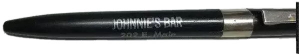 Vtg Johnnie’s Bar Pen Mandan North Dakota Johnnie 202 E Main Advertising Alcohol