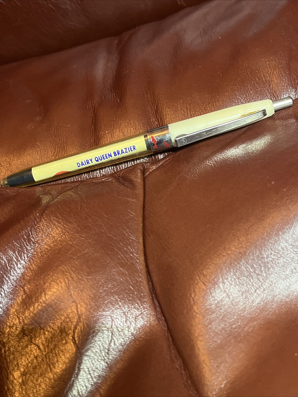 VTG Kwik Klik Ballpoint Pen Advertising Dairy Queen Brazier Kearney NE