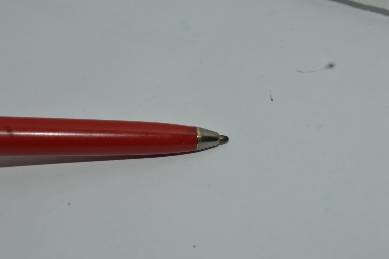 BANKERS Ballpoint Pen Red Plastic Barrel Metal Cap Made In USA Circa 1970s