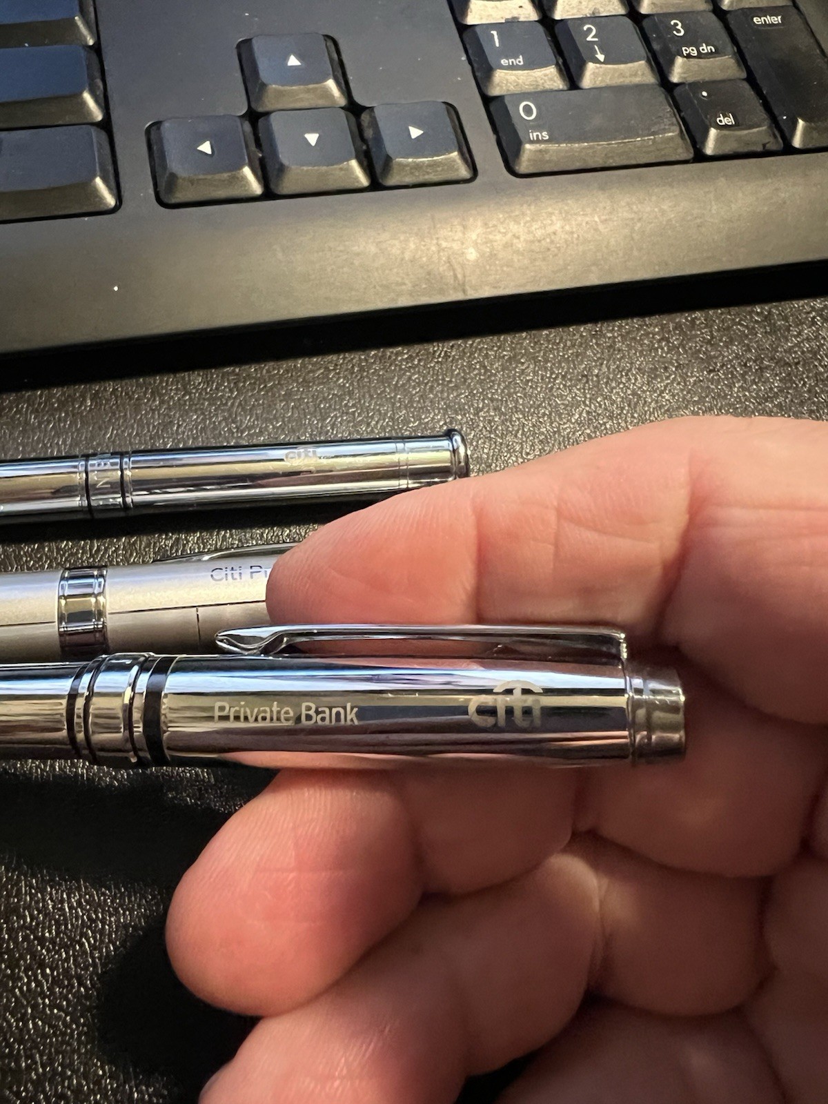 Citi Bank Private Banker Pen 3Pen Lot Ink Dry But Never Used About 11 Yes Old