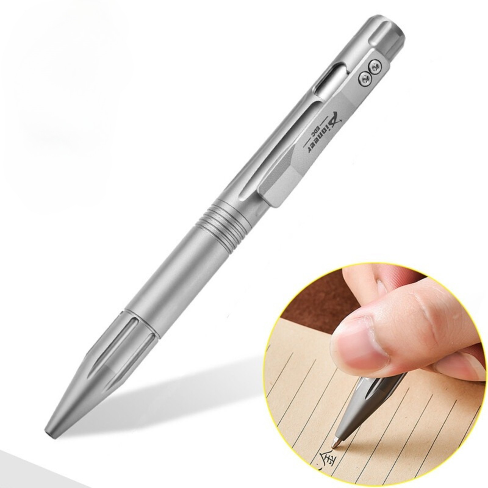 Titanium Alloy Pocket Ball Pen Tactical Signature Ballpoint Pen Outdoor EDC Tool