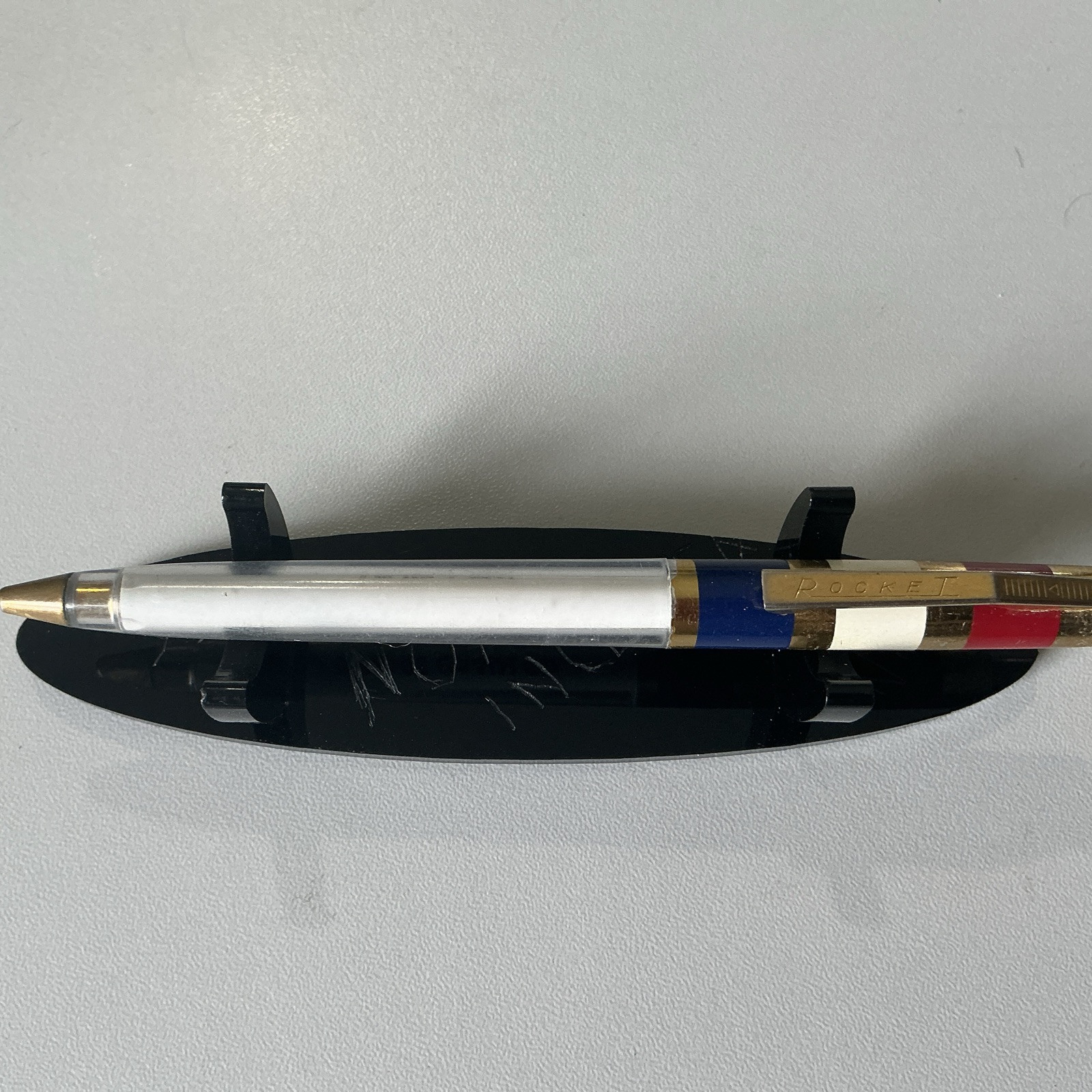 VTG Rocket RWB Ballpoint Pen – Buerge Grain Co. Adrian Missouri – X60
