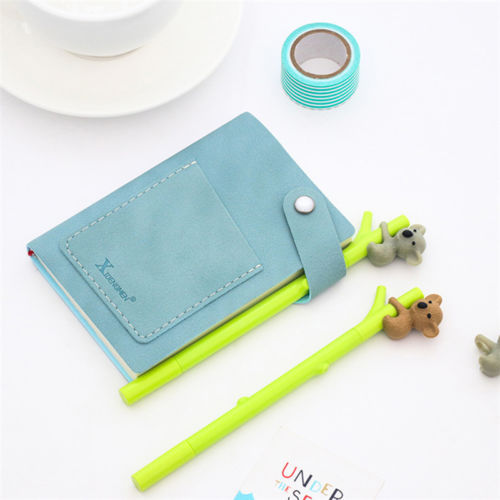 4Pcs Cute Cartoon Koala Gel Pen 0.5mm Black Ink Stationery School Pens Gifts