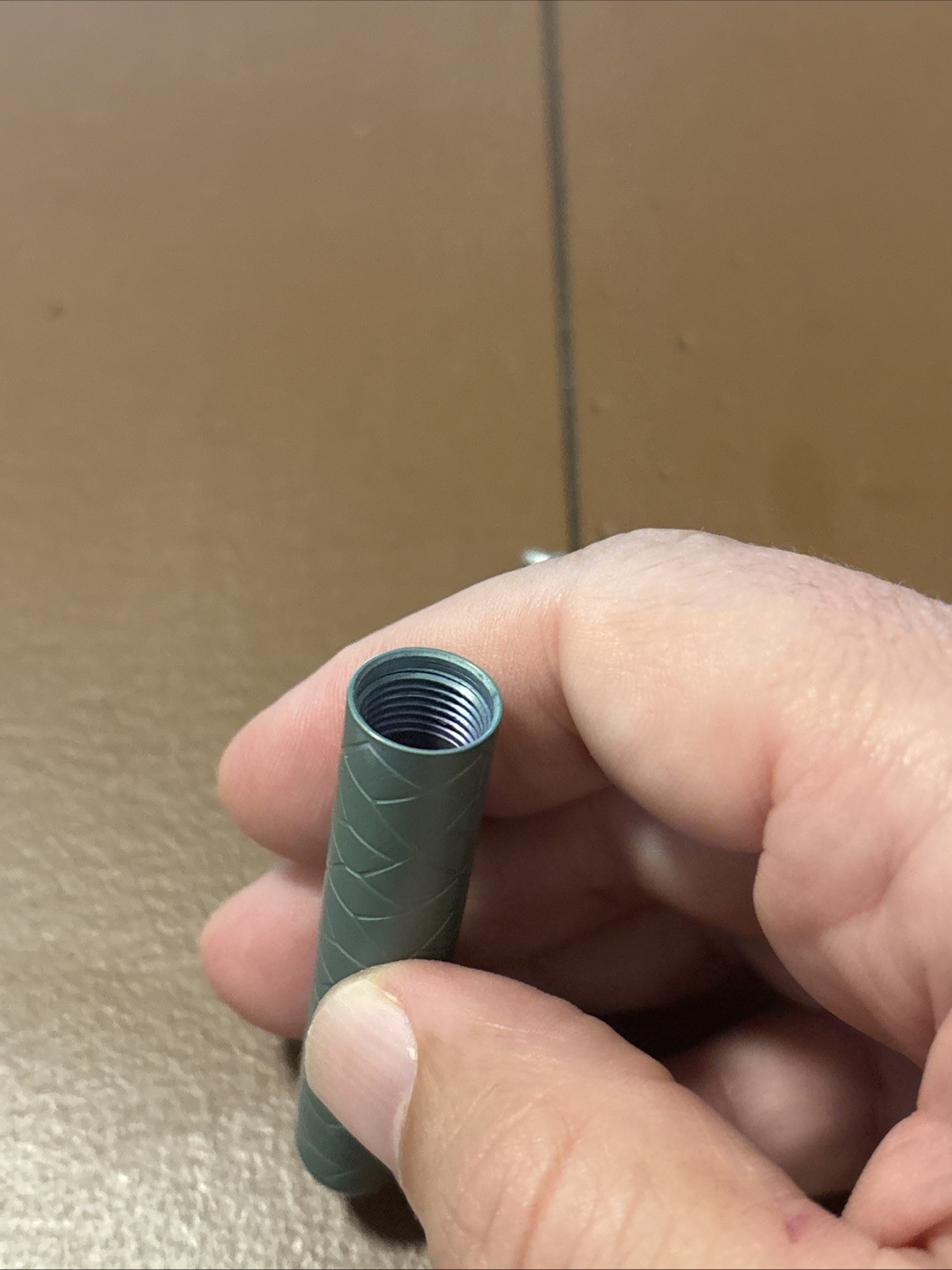 Maratac Countycomm Full Titanium Embassy Pen Custom Green Purple Anodization 665