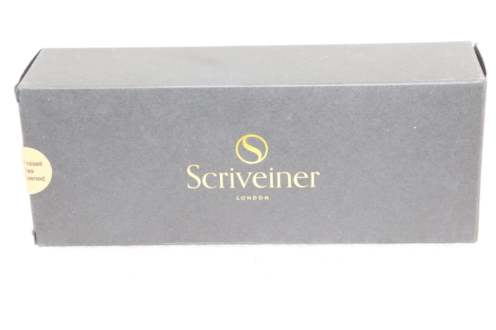 Scriveiner London Silver Gold Roller Ball Luxury Pen Gold Trim with Box