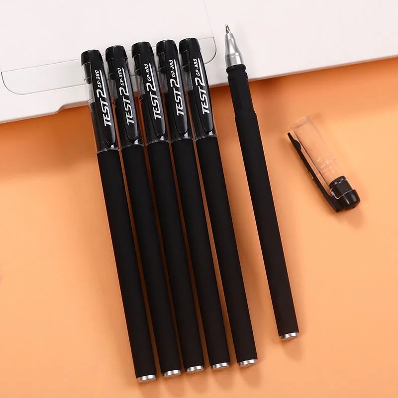 10PCS Ball Point Pens BLACK Gel Ink Pen Smooth Writing – 0.5mm Nib – Best Price