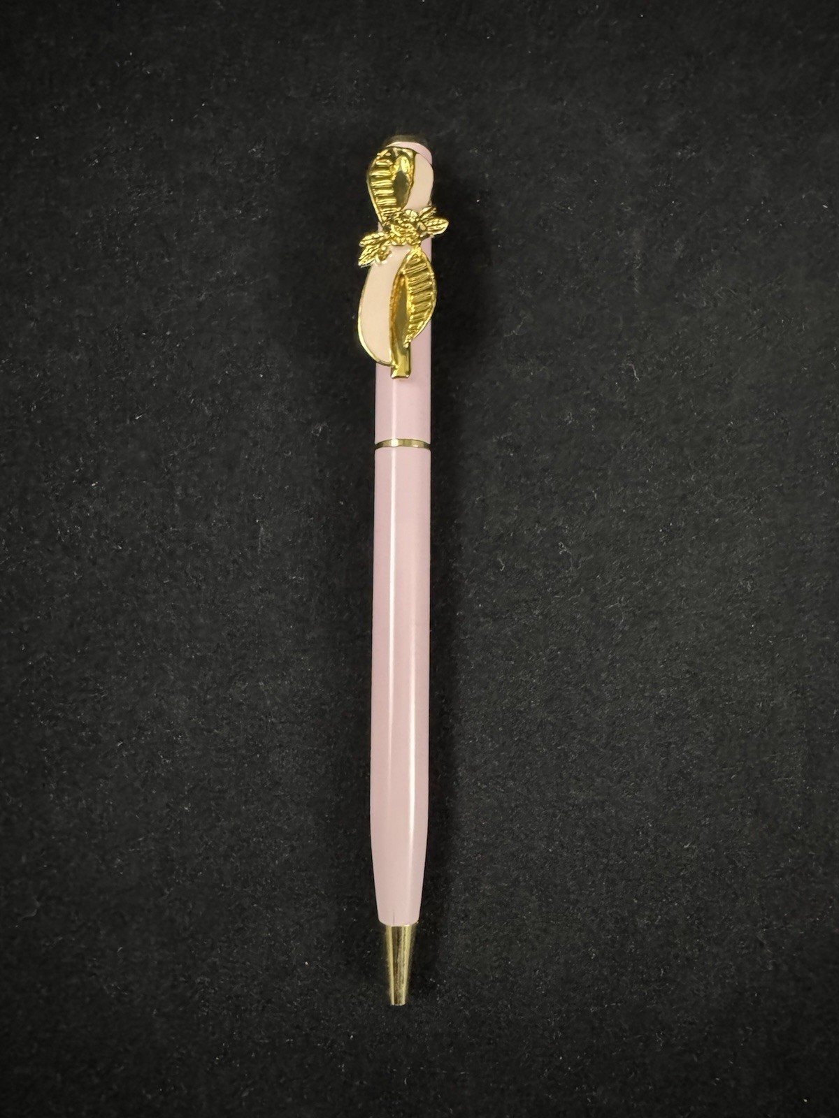 Vintage 1995 Avon Pink Ribbon Breast Cancer Crusade Enamel Pen w/ Original Box
