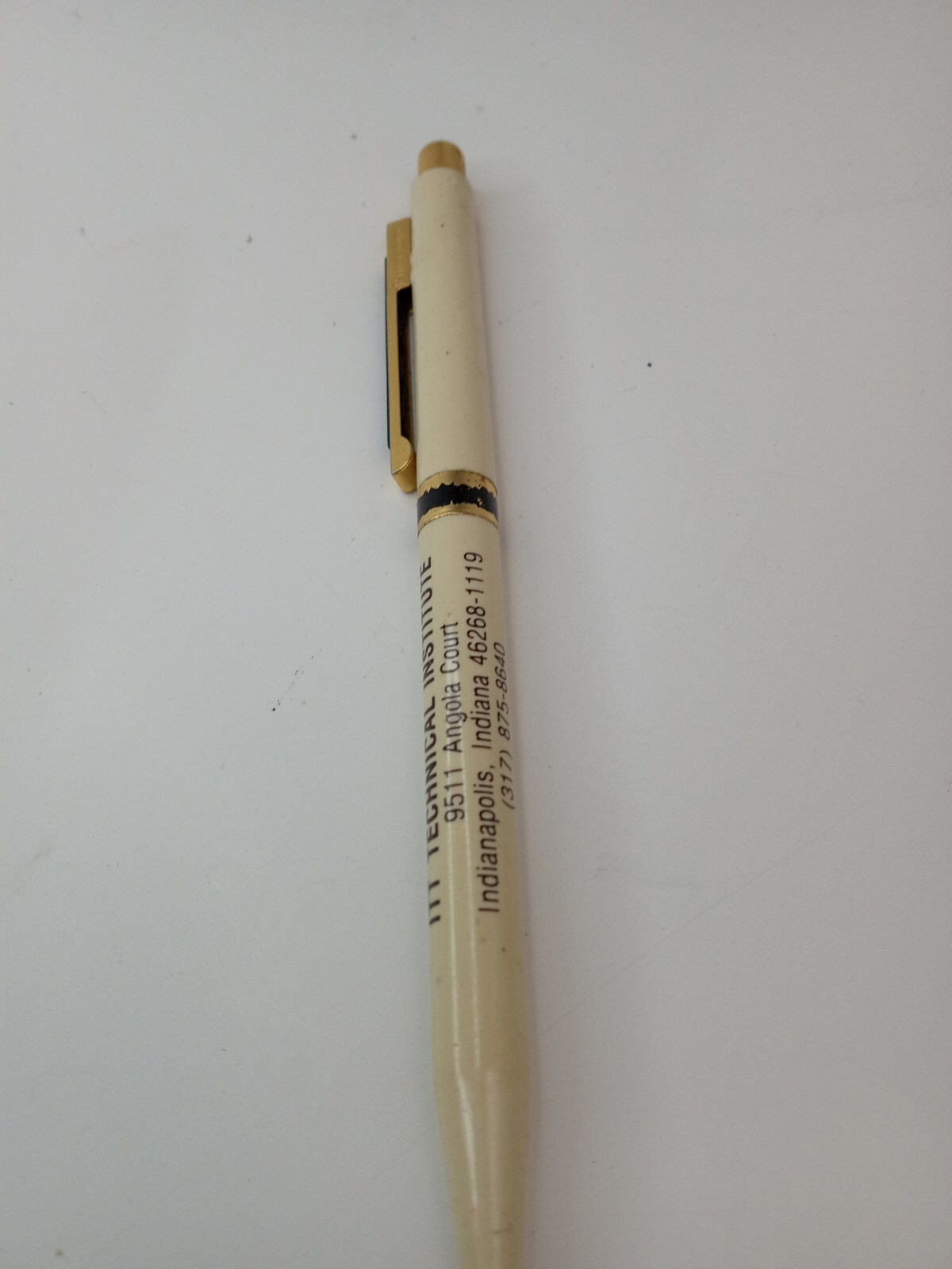 Vintage Ritepoint Retractable Ink Pen ITT Technical Institute Advertising