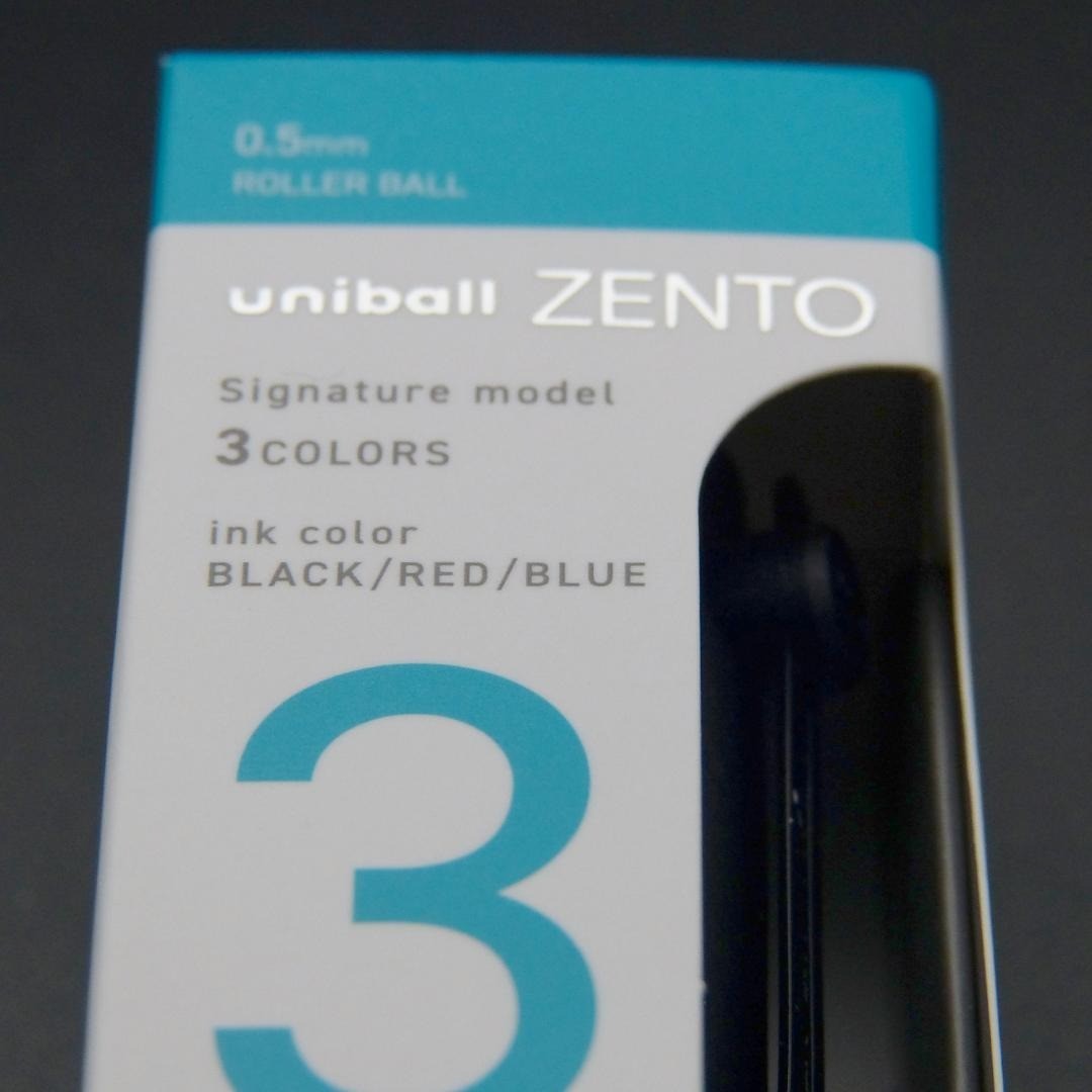 Uniball ZENTO Signature Model 3 Color Ballpoint Pen M-Black 0.5mm Japan NEW