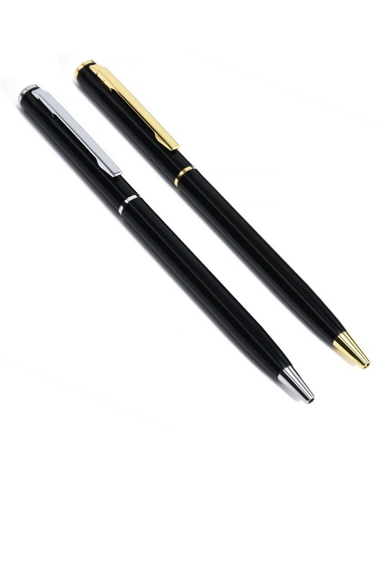 Stainless Steel Ballpoint Pen Ball Point Writing Pen Student Stationery Retro