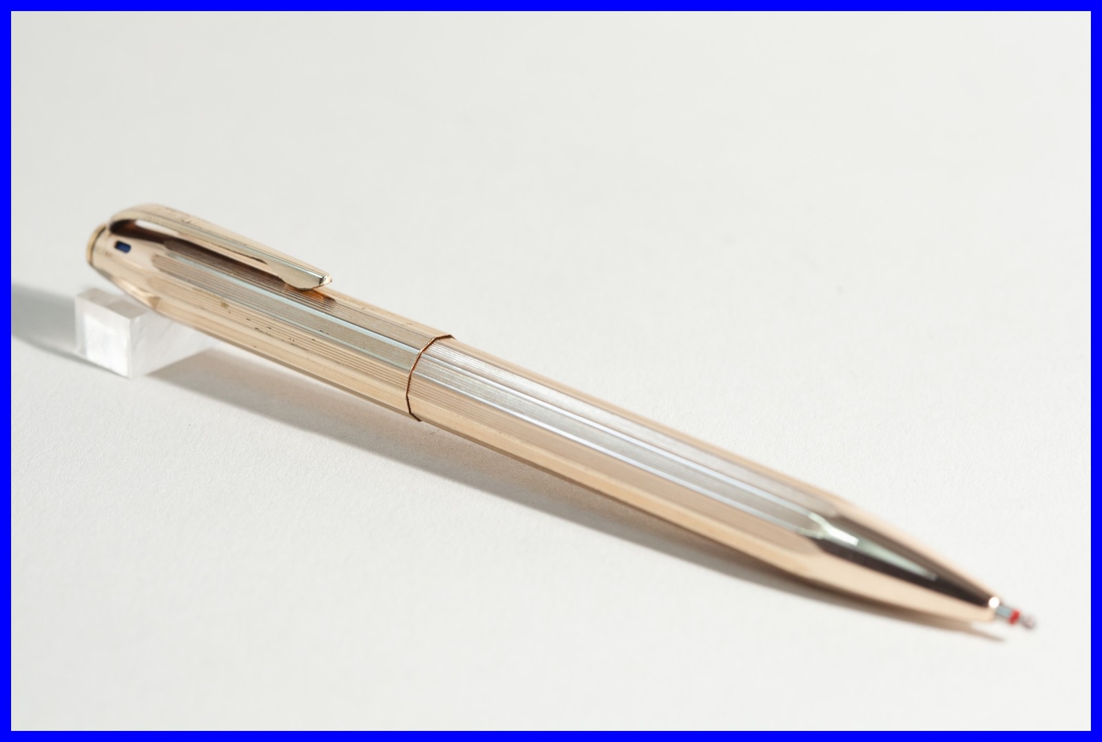 FEND DOUBLE 4 Multi Color Ballpoint Pen Rolled Gold Mid Century Design