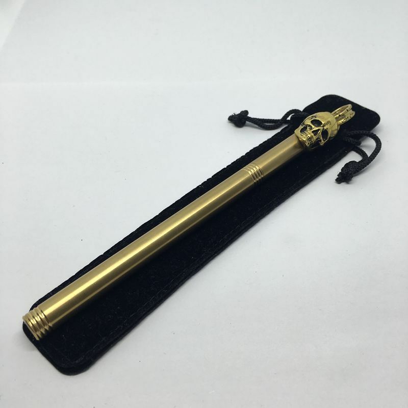 5.9″Brass Skull Ballpoint Pen Neutral Pen Office Pen Best Gift