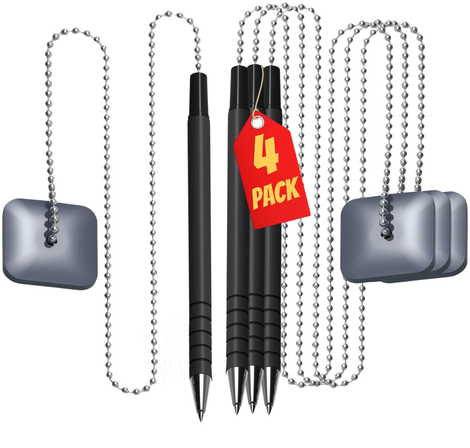 Pen with Chain 7mm Security Pen with Adhesive Pad Pen with Chain For Desk Wit…
