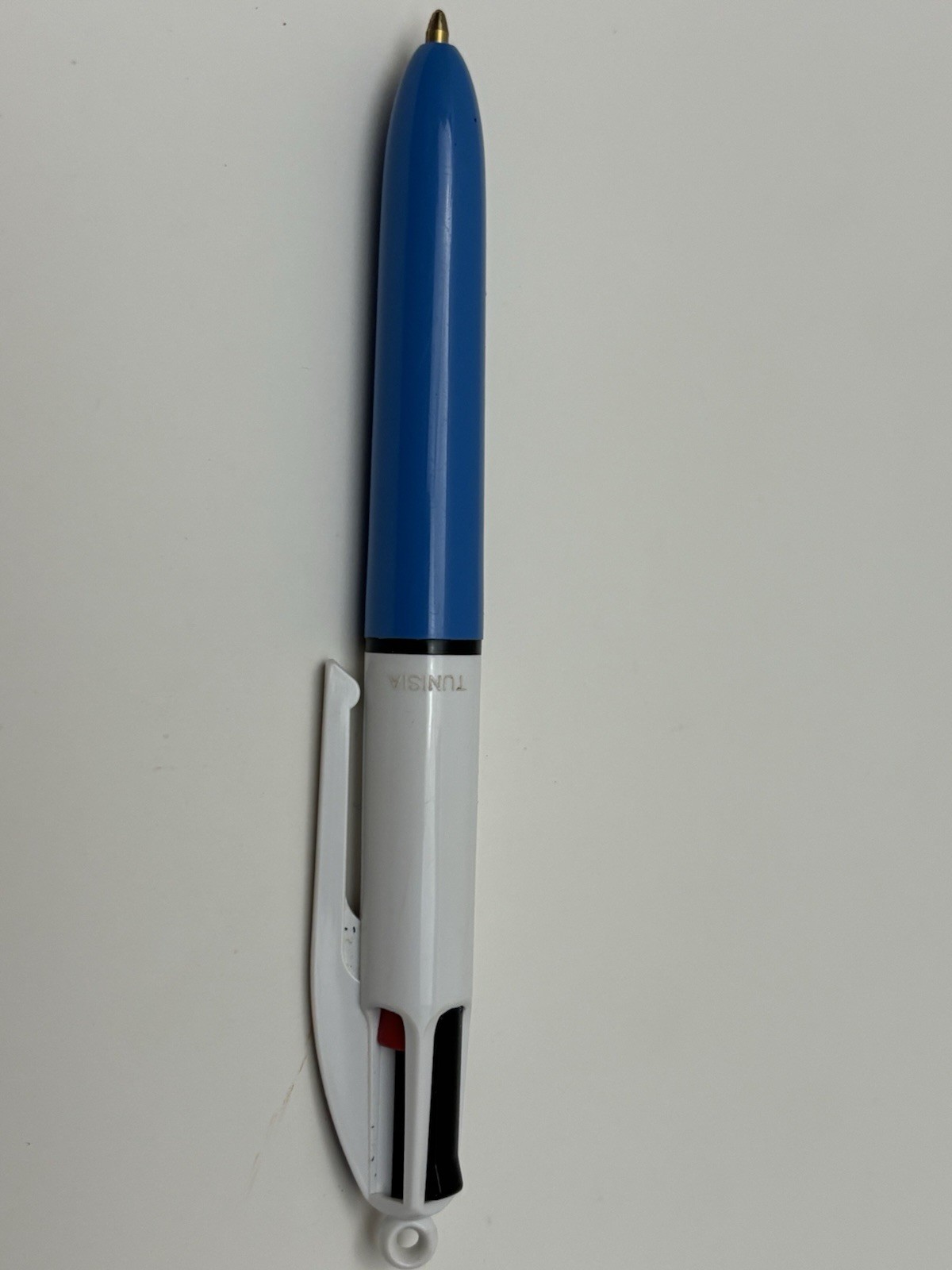 Tunisia BIC Ballpoint Pen 4 Color Mechanism Writes Works Blue Green Black Red