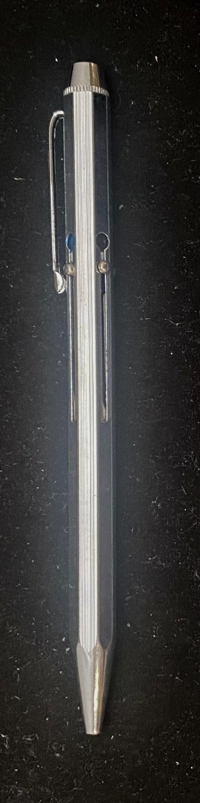 VTG ICO KAMALEON PROPELLING FOUR COLOR BALLPOINT PEN, CHROME, w/BOX c1970 vg