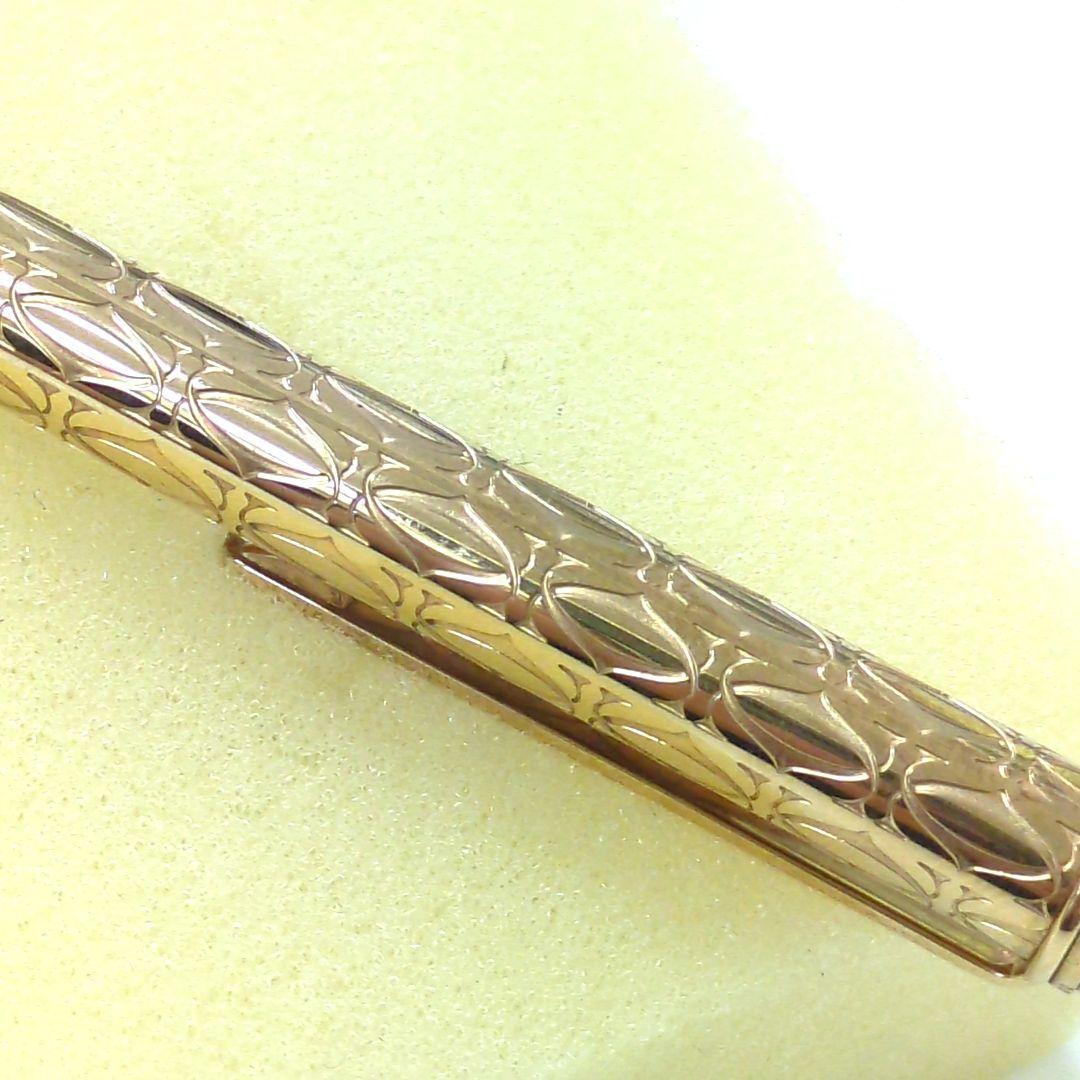 Cartier C de Ballpoint Pen Stationery Gold Authentic Unisex RARE w/ boxed