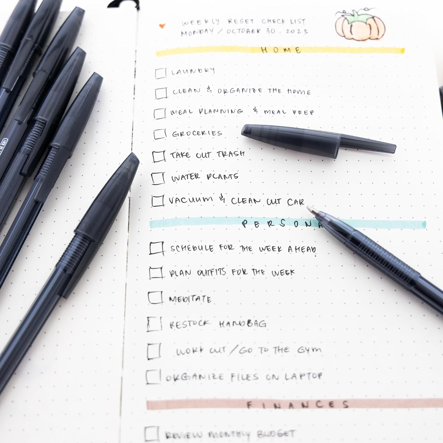 Arrow Ballpoint Pens, 1.0 Mm Medium Point Black Color Stick Pen, Smooth Writing