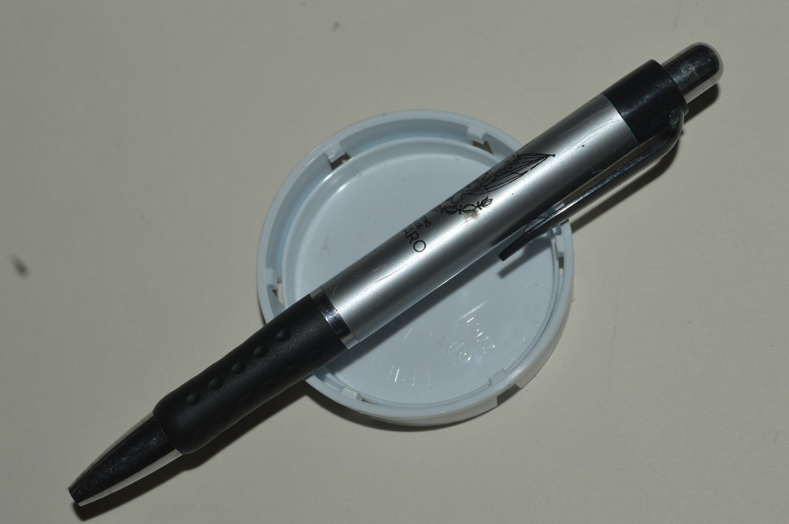Vintage Estado De Queretaro Mexico Promo Ballpoint Pen Gray Barrel All Plastic