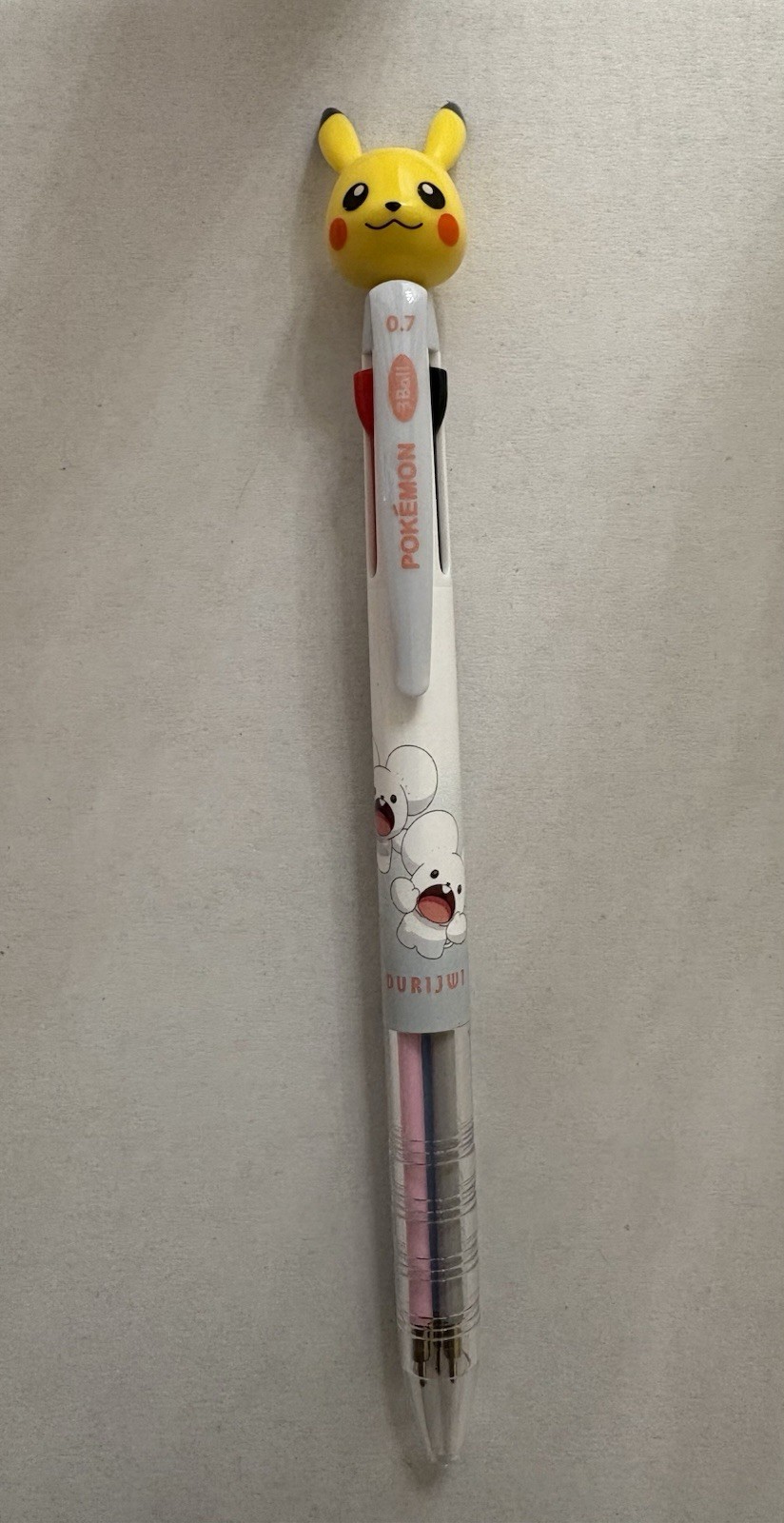1 Pcs – Pikachu Black/Blue/Red Multicolor 3Ball 0.7mm Ink Pen Pokemon Stationery