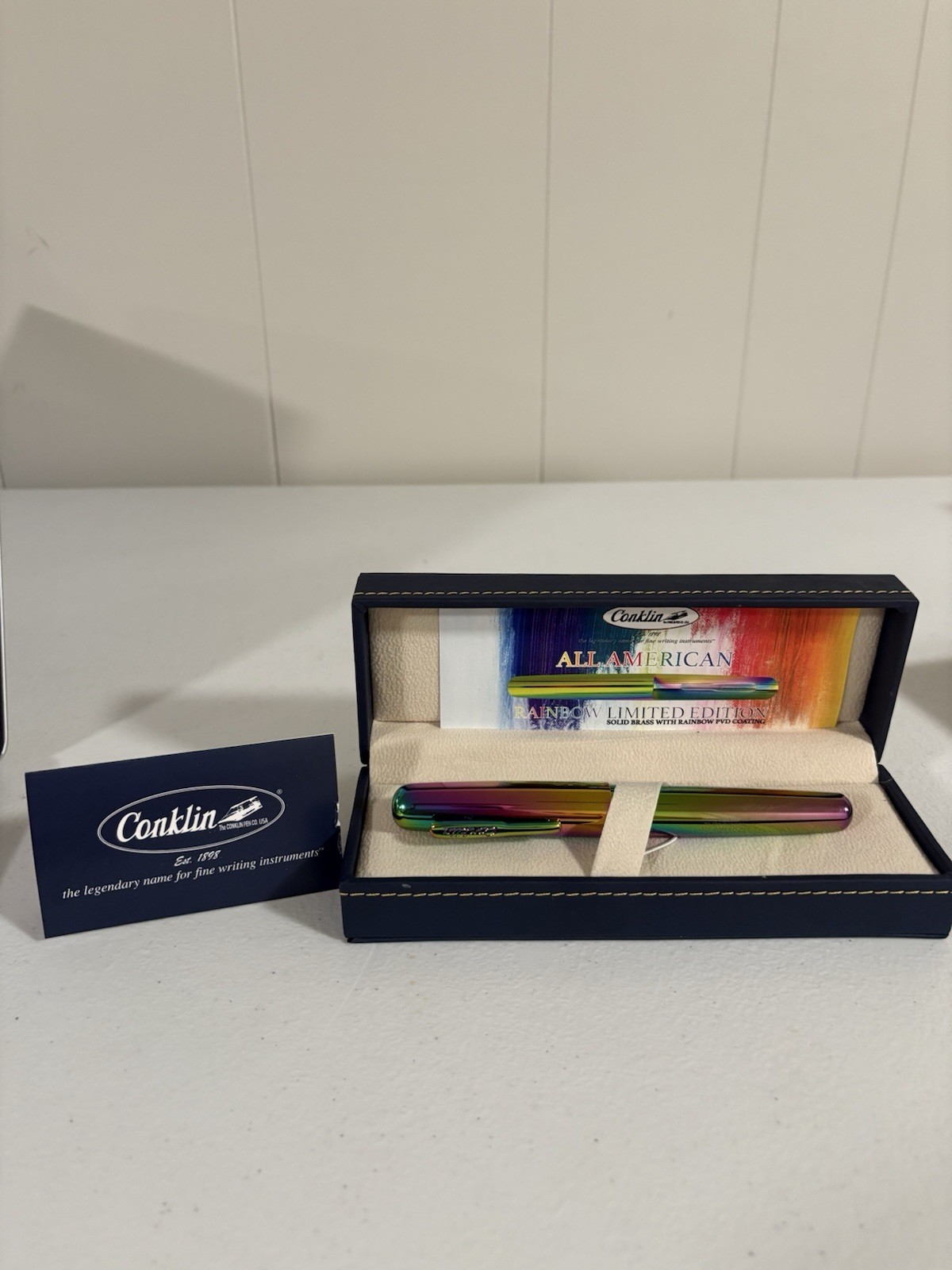 Conklin Limited Edition Rainbow Rollerball Pen / New Box