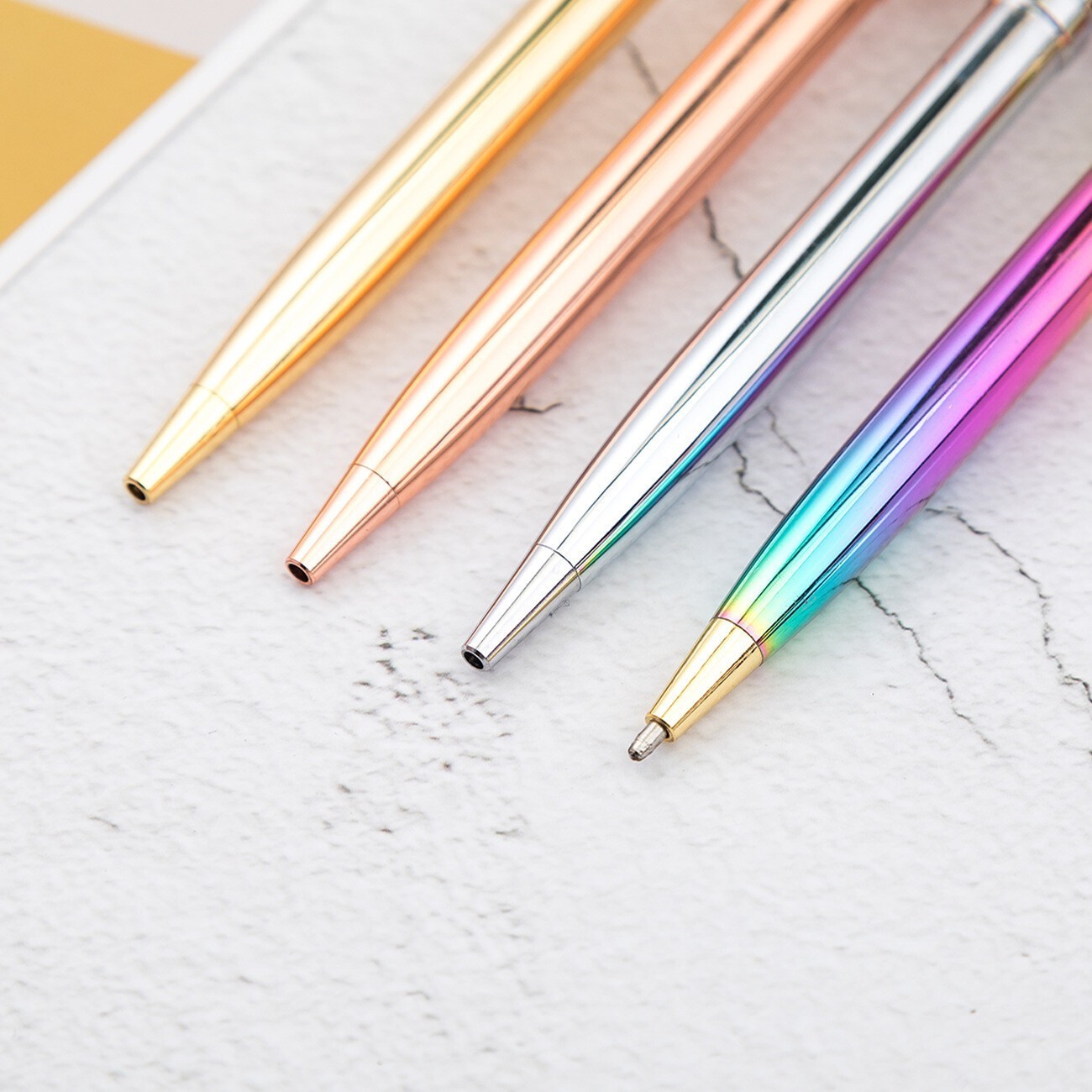 Luxury Metal Ballpoint Signature Ball Point Writing Pens School Office Colorful