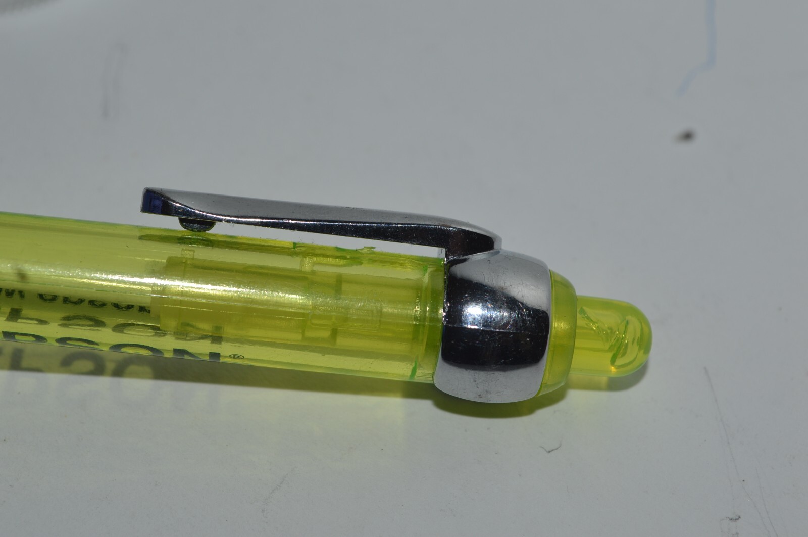 EPSON Promotional Ballpoint Pen Ergonomic Grip Lt Green Translucent Tested