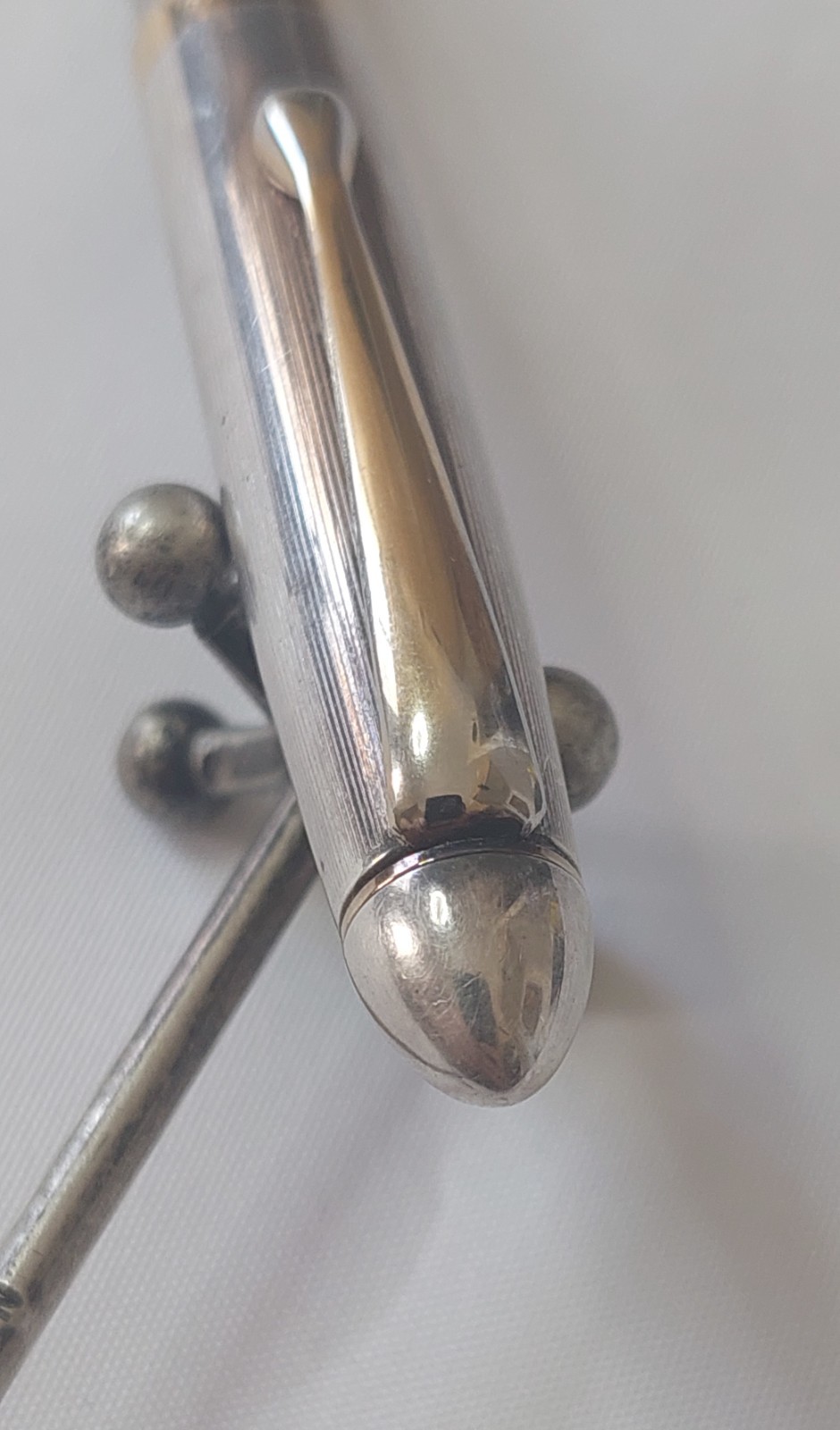 Vintage Delta Graffiti Silver 925 Ballpoint Pen