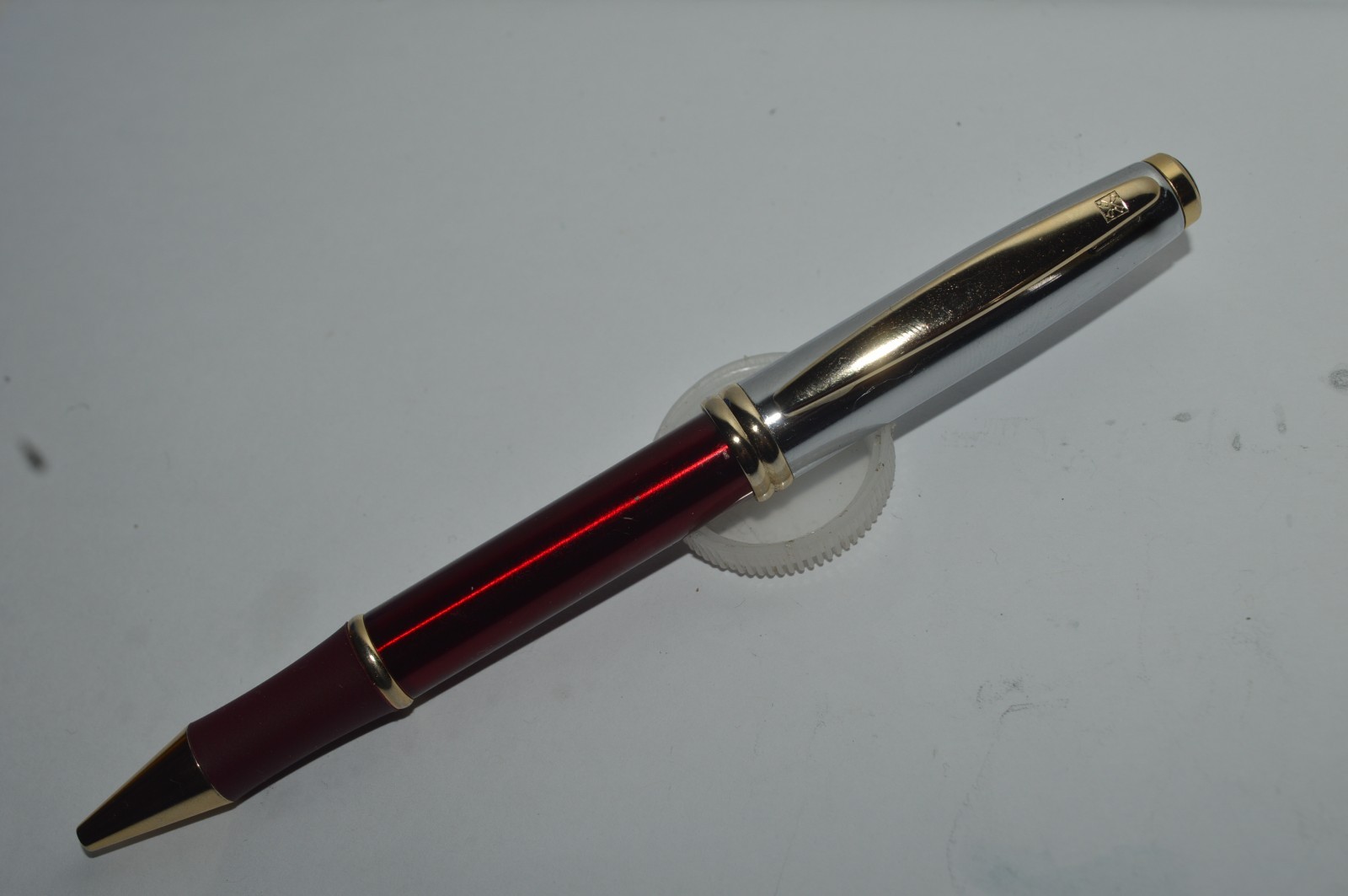 Premium Ballpoint Pen Thick Ergonomic Grip Lacquer & Crome GT Circa 1990s