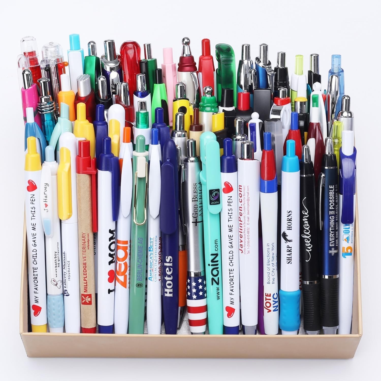 Wholesale Misprinted Pens 100 Pack Assortment